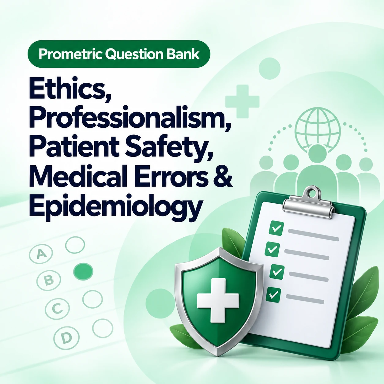 Ethics, Professionalism, Patient safety, Medical errors & Epidemiology Prometric MCQ Question Bank